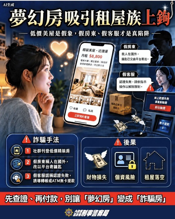 小心夢幻租屋陷阱圖片